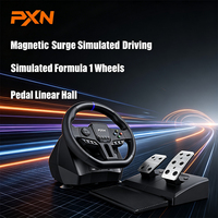 Volant de simulation de camion PXN V900 Gen2 avec pédales à capteur linéaire, levier de vitesses ergonomique, contrôleur de direction multiplateforme personnalisé pour /