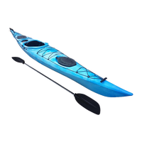 Vente en gros Kayak de mer durable océan 13 ~ 17 pieds Kayak de mer grand approvisionnement 1 personne 58 livres coque Kayak Skiff bateau