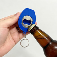 Nouveau porte-clés décapsuleur en plastique LED le plus vendu, avec logo personnalisé et design lumineux, idéal pour les cadeaux