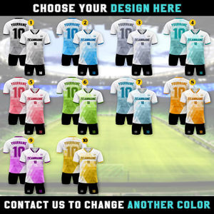 Jersey sepak bola ungu khusus untuk orang dewasa dan balita, seragam tim dipersonalisasi dengan nama dan nomor, set gaya layanan OEM - Product Image 3