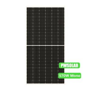 Çin en iyi yarım hücre kesim Mono GÜNEŞ PANELI 500W 550W 570W güneş enerjisi, PV modülü