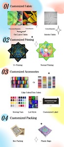 Jouets de jonglage en tissu carré rotatif Dapo Star, réactifs aux UV, en forme d'étoile, de mouchoirs et de différentes formes - Product Image 6