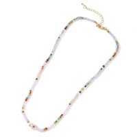 Luxe personnalisé 18k plaqué or pierre naturelle collier de perles perle naturelle or perle tour de cou bijoux de mode pour les femmes ensembles