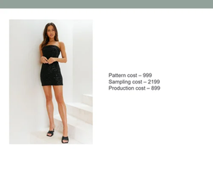 Compre un Vestido Elegante de Una Pieza para Mujer, con Costuras Decorativas, Color y Talla Personalizables, Estilo Moderno - Product Image 5