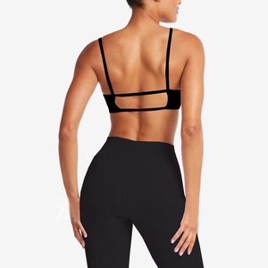 Ensemble de yoga 2 pièces YIYI à séchage rapide pour femmes, avec décolleté en U, dos découpé, coussinets et taille haute amincissante - Product Image 5