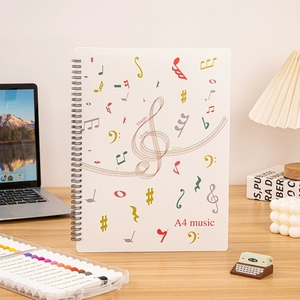 Wholesale A4 Coil‑Bound <b>Music</b> Sheet Holder Transparent Plastic Pocket <b>Music</b> Score Storage Folder For <b>Music</b> School Student - Product Image 4