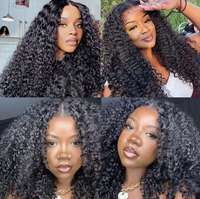 Extensions de cheveux humains bouclés crépus birmans, vente chaude, lots de cheveux vierges vietnamiens non traités, double trame, en vrac