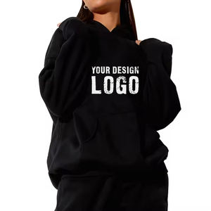 Sudadera con Capucha Extra Grande para Mujer, Estilo Holgado, Sin Cordones, con Logotipo Personalizado, Venta al por Mayor de Fábrica - Product Image 2
