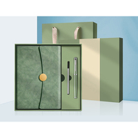 Coffret cadeau PQ 3 pièces avec sac cadeau, carnet à couverture rigide, ensemble cadeau personnel, carnet en cuir personnalisé, couleurs promotionnelles en gros