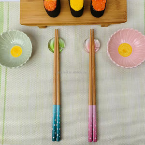 La série printemps saison série 2 paires de baguettes en bois du groupe <span class=keywords><strong>Sakura</strong></span> porte-condiments en verre parfait coffret cadeau d'affaires - Product Image 5