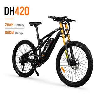 Vélo de montagne électrique LOGO Custom DH420, 27,5 pouces, 750W, double suspension, batterie 20AH, autonomie 80KM, frein à disque hydraulique - Product Image 1