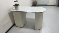 Bureaux d'ordinateur doubles de luxe, bureau d'accueil, table de négociation, table de consultation pour salon de beauté, pour la maison et les appartements