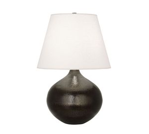Lampe de table ronde en céramique noire de style simple et élégant pour la décoration de la maison et de la chambre - Product Image 1