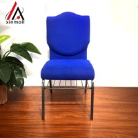 Chaises d'église en métal de luxe de haute qualité avec étagère intégrée, empilables, pour pasteurs – Vente en gros