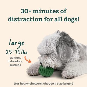 Jouet interactif longue durée pour chien, balle à friandises, jouet à lécher en silicone de qualité alimentaire écologique pour grands chiens - Product Image 4