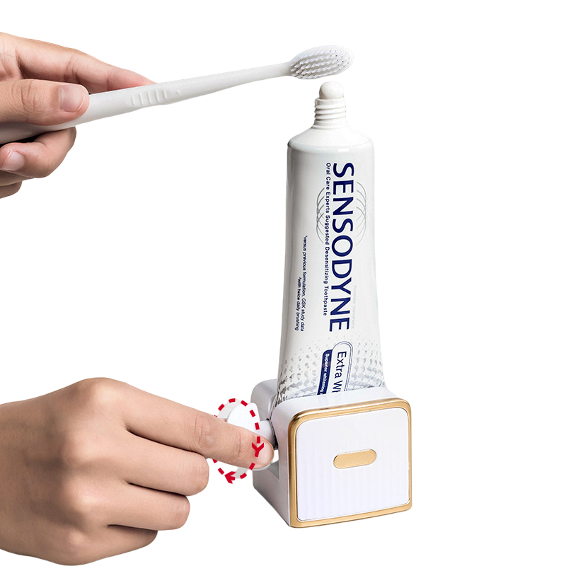 Производитель настенная вешалка на заказ для купания пластиковый держатель выдавливатель зубной пасты диспенсер