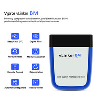 Fungsi Kuat OBD2 Vgate VLinker BM + ELM327 untuk Pemindai BMW Wifi/Bluetooth OBD 2 Diagnostik Mobil 3 Jenis untuk Memilih BT 4.0