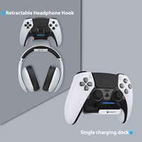 Chargeur de contrôleur Honcam pour contrôleur Playstation 5 Dualsense Edge avec crochet pour casque d'écoute Charge rapide et sûre