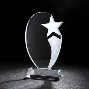 סיטונאי K9 ריק קריסטל פרסים גביע מותאם אישית 3d לייזר Engrving קריסטל זכוכית גביעים