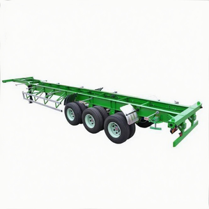 Hệ thống treo nâng cao, xe đầu kéo vận chuyển <span class=keywords><strong>container</strong></span> 40FT, khả năng tải trọng tăng cường lên 30 tấn, tính năng chính: Rơ moóc xe tải - Product Image 5