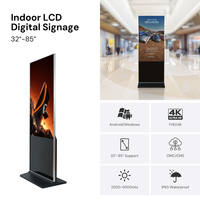 Pantalla Táctil IR 4K Android de 43, 50 y 55 Pulgadas para Interiores, Kiosco de Señalización Digital con Video Integrado y CMS