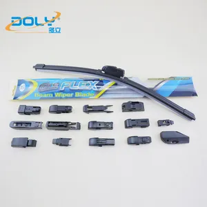Multifit flat wiper blade adapt auto front glass car accessories multifunct windshield wipers for cars manufacturer