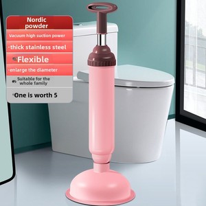Desatascador de inodoro con ventosa de ABS para el hogar, para desagües y eliminación de obstrucciones - Product Image 4