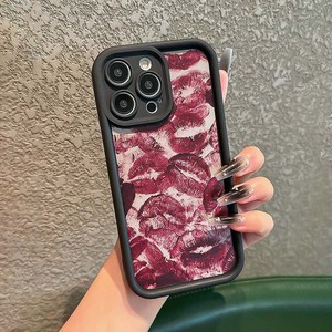 เคสโทรศัพท์ซิลิโคนแฟชั่นลายริมฝีปากสีแดงสุดเซ็กซี่สำหรับ iPhone 16เคส iPhone 15 PRO MAX 14 13 12 <span class=keywords><strong>11</strong></span> XS x XR 17 PLUS 16E ฝาหลังนิ่ม - Product Image 1