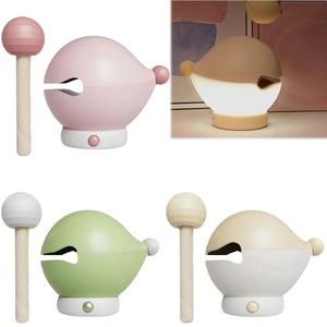 Veilleuse en bois en forme de poisson, commande tactile, lampe à percussion en bois en forme de poisson, veilleuse de prière en bois en forme de poisson pour la chambre à coucher, table de chevet - Product Image 1