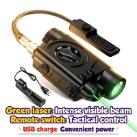 Lunette de visée laser IR vert chasse avec support, optique à faisceau réglable, accessoire tactique pour l'extérieur