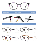 Montures de lunettes rondes en acétate pour femme, lunettes de luxe de créateur, monture optique en acétate épais