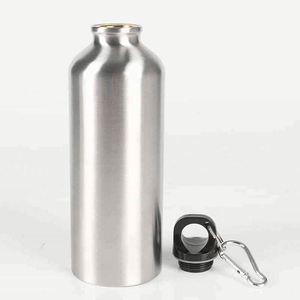 Stainless Steel Water <b>Bottle</b> Set Portable Outdoor Travel Flask With Carabiner Minimalist Design Straight Shape All Sizes - Product Image 2