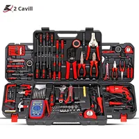 Kit de Herramientas Multifuncional Específico para Electricistas con Multímetro, Herramientas de Mantenimiento de Redes, Juego de Caja de Herramientas de Plástico OEM