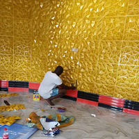 Facile à installer 3D Art Home Decor Stickers muraux 3D Home Decoration 3D Panneaux muraux en PVC pour la décoration intérieure du salon