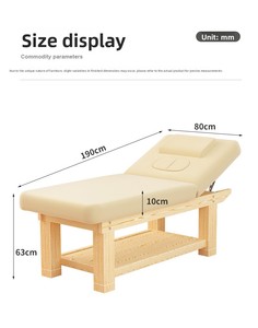 Cama de belleza comercial de alta gama de madera maciza para spas, mesa de masaje de madera con abertura en el pecho para la medicina tradicional <span class=keywords><strong>china</strong></span> <span class=keywords><strong>Tuina</strong></span> - Product Image 5