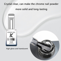 Nouveau Chrome Base Coat UV Gel Vernis à Ongles pour Poudre à Ongles Métallique TPO/HEMA Free Base Gel Manucure Logo Personnalisé Nail Supplies