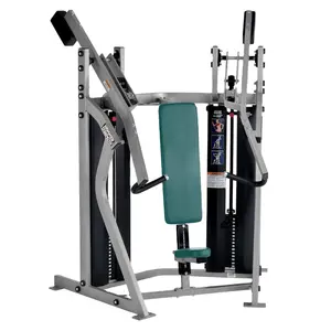 Peralatan Kebugaran kekuatan Gym seri tumpukan berat ganda peralatan dimuat Pin tekanan dada