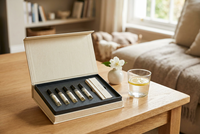 Boîte rigide en carton pour ensemble de stylos injecteurs, impression de logo personnalisée OEM, doublure en EVA, fermeture magnétique pour le rangement des cartouches d'aiguilles de stylo