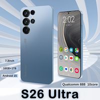 Smartphone S26 Ultra 5G neuf, 16 Go + 1 To, Android 15.0, 108 MP HD, écran 7,3 pouces, double carte, processeur Déca-cœur, téléphone mobile 5G
