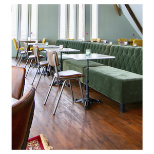 Lifepursue Meubles de salle à manger <span class=keywords><strong>Table</strong></span> de bistro moderne commerciale Dessus en marbre Qualité de qualité extérieure - Product Image 3