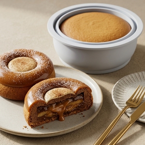 Moule à gâteau rond en silicone personnalisable en usine, LFGB 100% qualité alimentaire, platine sans BPA, réutilisable pour mousse et gâteaux - Product Image 1
