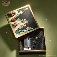 Boîte cadeau personnalisée pour stylo et carnet, emballage rigide pour papeterie, coffret cadeau pour ensemble d'écriture, emballage en papier avec logo personnalisé