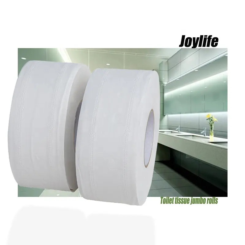 चीन का सर्वश्रेष्ठ उत्पाद पुनर्नवीनीकरण लुगदी टिशू रोल पेपर टॉयलेट 1/2 प्लाई जंबो रोल