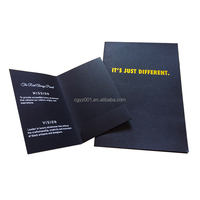 EN-244 Enveloppe en papier souple noir avec estampage doré, papier UV Spot, porte-cartes de crédit, emballage d'enveloppe, boîte d'enveloppe personnalisée