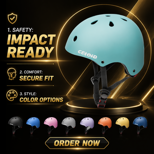 Çocuklar için elektrikli scooter kaskı ABS + EPS hafif 11 hava deliği hızlı açılan toka açık hava paten bisiklet ekipmanı - Product Image 1