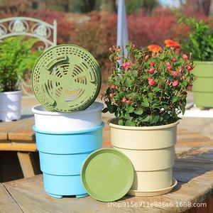 Pot de fleurs simple en résine pour le contrôle des racines, épais, respirant, durable, quatre saisons, vert, montagne, Gallen, maison, rose verte, orchidée - Product Image 4