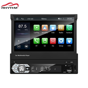 Nhịp điệu phổ 7 inch có thể thu vào xe stereo có dây Android Auto FM Đài phát thanh GPS gương liên kết sao lưu máy ảnh USB hỗ trợ bảng điều khiển - Product Image 1