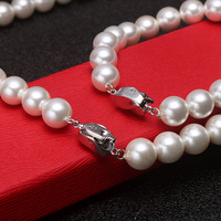 Ensemble de collier de perles de coquille naturelle classique de haute qualité bijoux plaqués or fin pour anniversaire de fiançailles en gros disponible
