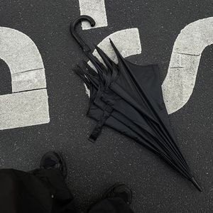 Parapluie créatif anti-UV noir, tendance, pour fête, soleil, pluie, voyage, décoration, rétro, dentelle, imperméable, en pongé, ouverture automatique, impression personnalisée - Product Image 2