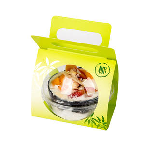 Design elegante per le vacanze rosa cosmo margherita rosa fiore mini torta da forno porta via scatola di carta con manico e logo stampato - Product Image 5